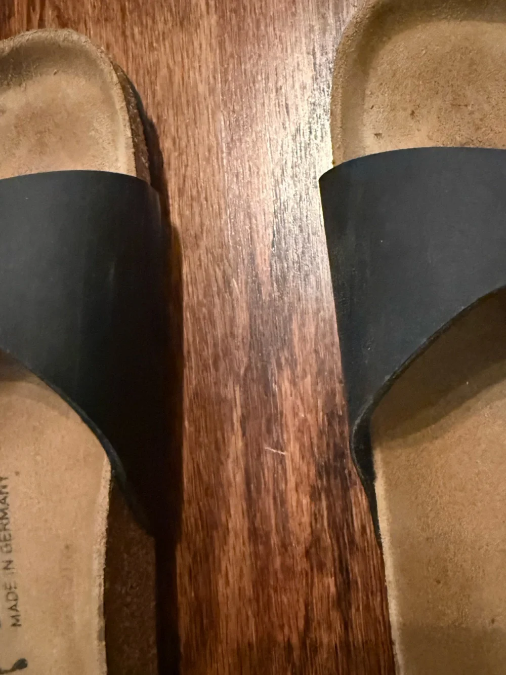 Birkenstock Men’s Black Madrid Single Strap Sandal Size 39